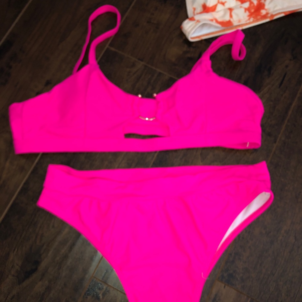 Pink bikini set
